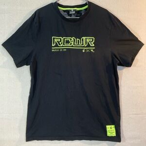 Rocawear Black and neon Green LOGO tee, XL, 💯 % cotton,Excellent Condition